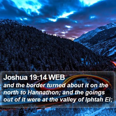 Joshua 19:14 WEB Bible Verse Image