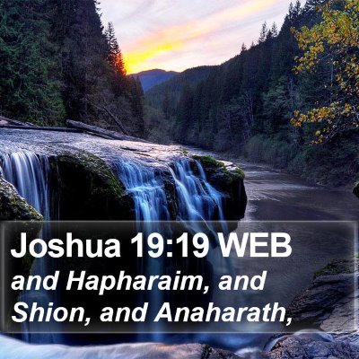 Joshua 19:19 WEB Bible Verse Image