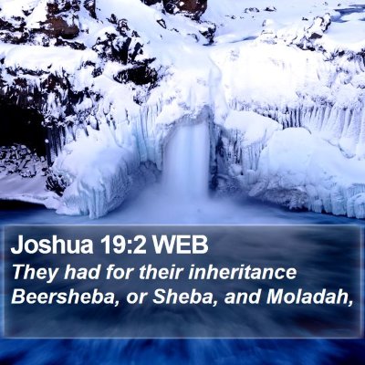 Joshua 19:2 WEB Bible Verse Image