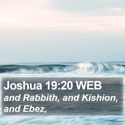 Joshua 19:20 WEB Bible Verse Image
