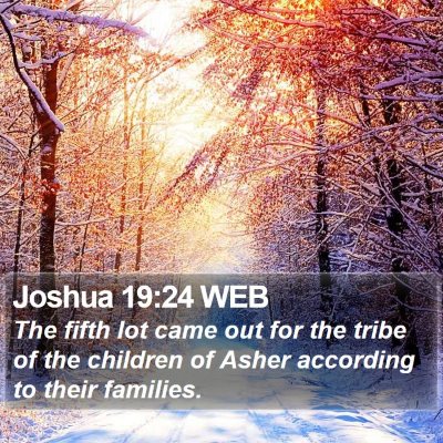 Joshua 19:24 WEB Bible Verse Image