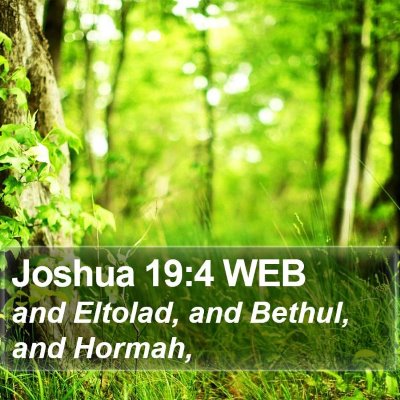 Joshua 19:4 WEB Bible Verse Image
