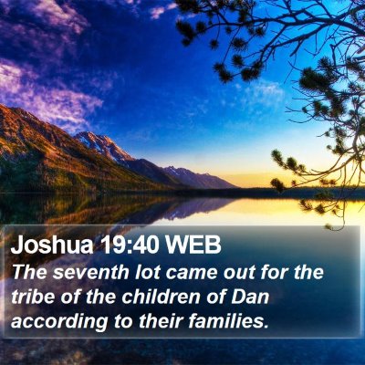 Joshua 19:40 WEB Bible Verse Image