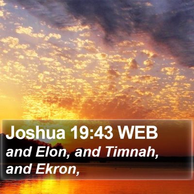 Joshua 19:43 WEB Bible Verse Image