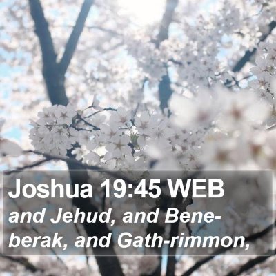 Joshua 19:45 WEB Bible Verse Image