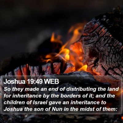 Joshua 19:49 WEB Bible Verse Image