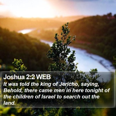 Joshua 2:2 WEB Bible Verse Image