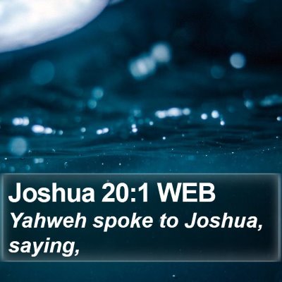 Joshua 20:1 WEB Bible Verse Image