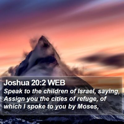 Joshua 20:2 WEB Bible Verse Image