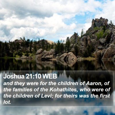 Joshua 21:10 WEB Bible Verse Image