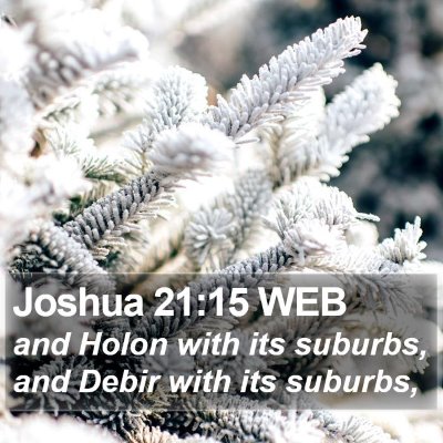 Joshua 21:15 WEB Bible Verse Image