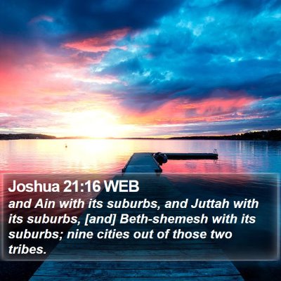Joshua 21:16 WEB Bible Verse Image