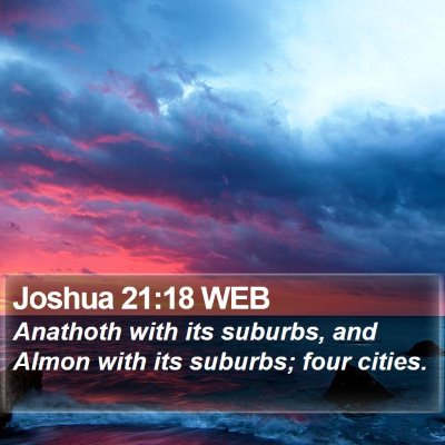 Joshua 21:18 WEB Bible Verse Image