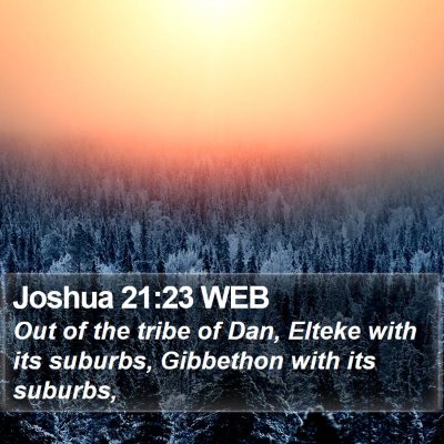 Joshua 21:23 WEB Bible Verse Image