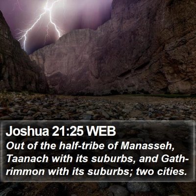Joshua 21:25 WEB Bible Verse Image