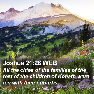 Joshua 21:26 WEB Bible Verse Image