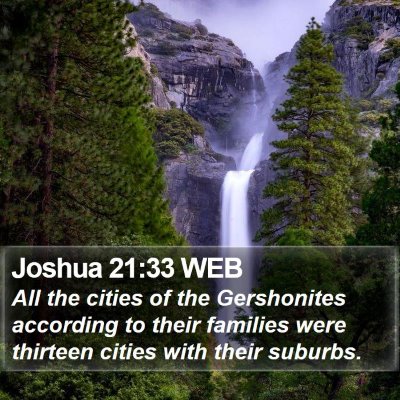 Joshua 21:33 WEB Bible Verse Image