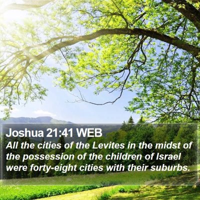 Joshua 21:41 WEB Bible Verse Image