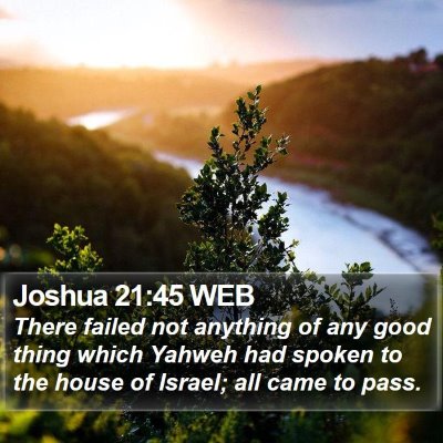 Joshua 21:45 WEB Bible Verse Image