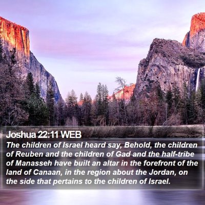 Joshua 22:11 WEB Bible Verse Image