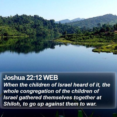 Joshua 22:12 WEB Bible Verse Image