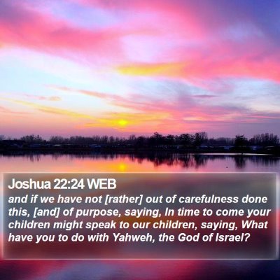 Joshua 22:24 WEB Bible Verse Image