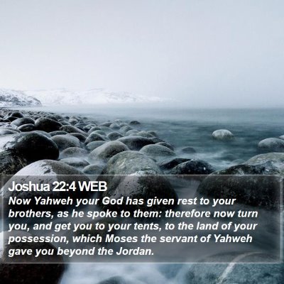 Joshua 22:4 WEB Bible Verse Image