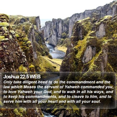 Joshua 22:5 WEB Bible Verse Image