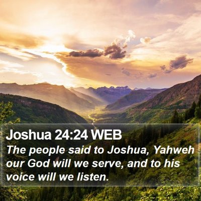 Joshua 24:24 WEB Bible Verse Image