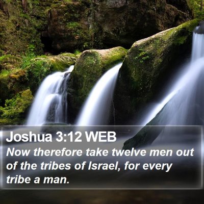 Joshua 3:12 WEB Bible Verse Image