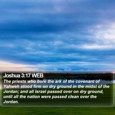 Joshua 3:17 WEB Bible Verse Image