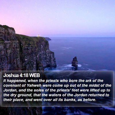 Joshua 4:18 WEB Bible Verse Image