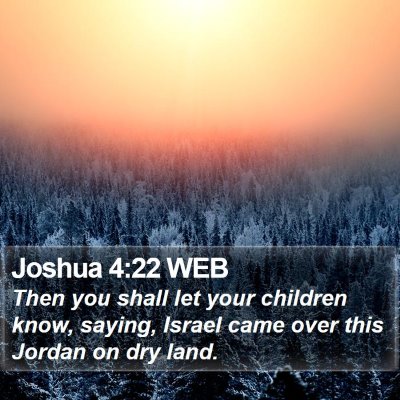 Joshua 4:22 WEB Bible Verse Image