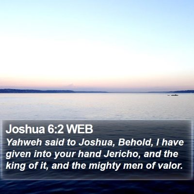 Joshua 6:2 WEB Bible Verse Image