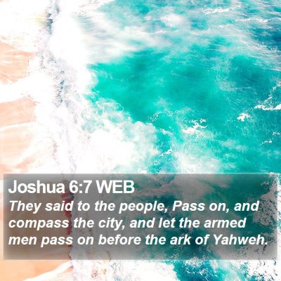 Joshua 6:7 WEB Bible Verse Image