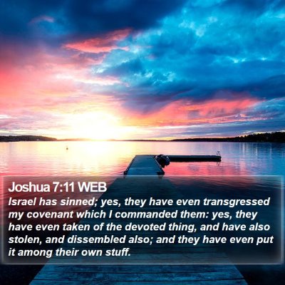 Joshua 7:11 WEB Bible Verse Image