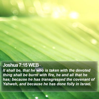 Joshua 7:15 WEB Bible Verse Image