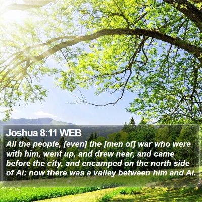 Joshua 8:11 WEB Bible Verse Image