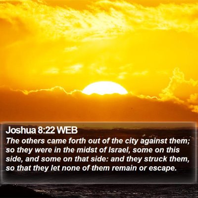Joshua 8:22 WEB Bible Verse Image