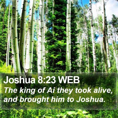 Joshua 8:23 WEB Bible Verse Image