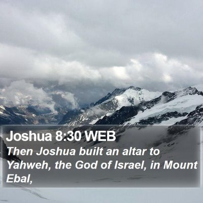 Joshua 8:30 WEB Bible Verse Image