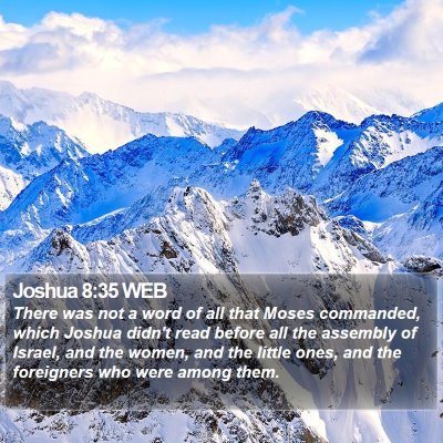Joshua 8:35 WEB Bible Verse Image