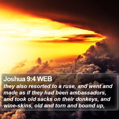 Joshua 9:4 WEB Bible Verse Image