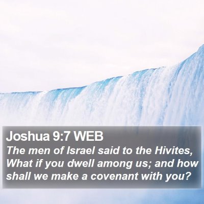 Joshua 9:7 WEB Bible Verse Image