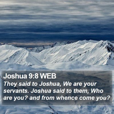 Joshua 9:8 WEB Bible Verse Image