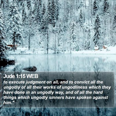 Jude 1:15 WEB Bible Verse Image