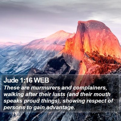 Jude 1:16 WEB Bible Verse Image