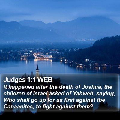 Judges 1:1 WEB Bible Verse Image