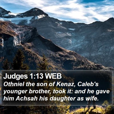 Judges 1:13 WEB Bible Verse Image