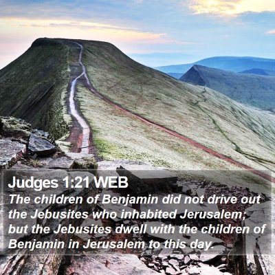 Judges 1:21 WEB Bible Verse Image